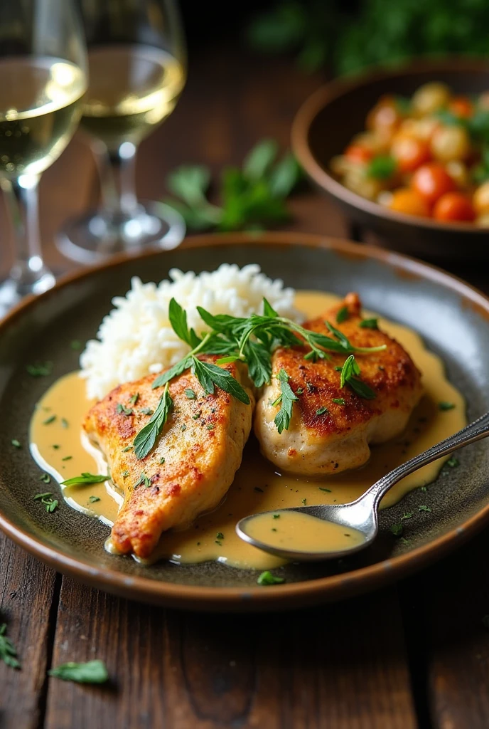 Frango ao Molho de Estragão