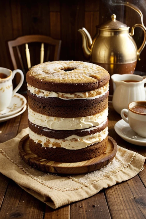 Bolo de Noz-Moscada e Canela