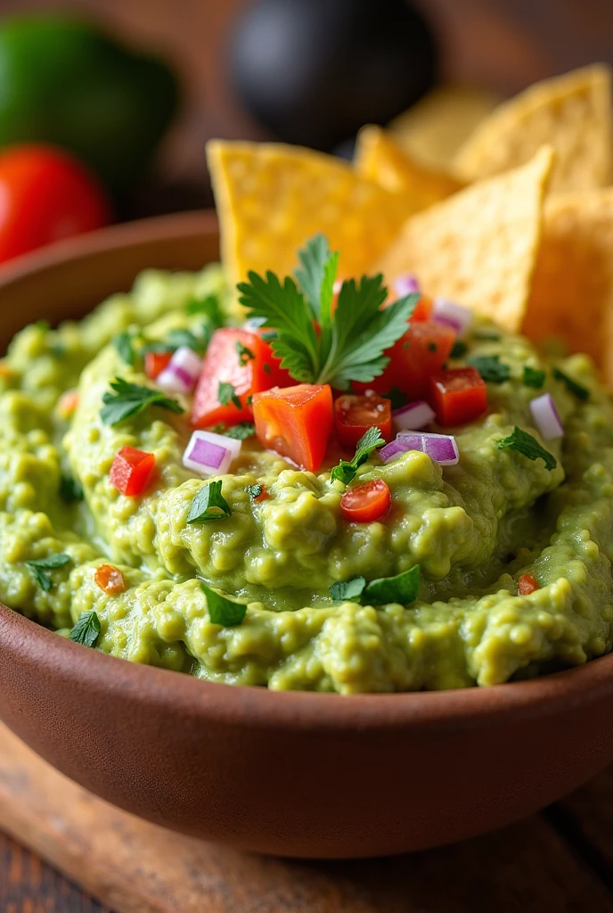 Guacamole com Coentro