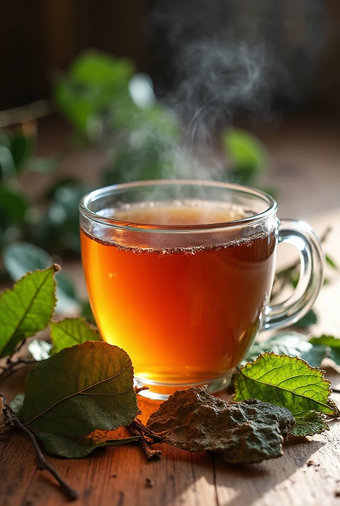 chá de folhas de amora