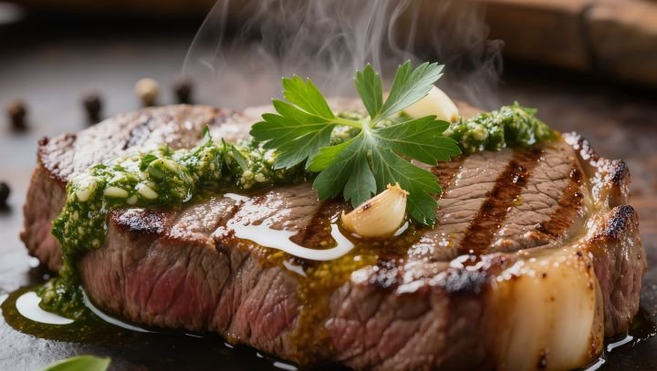 O molho Chimichurri é um dos condimentos mais emblemáticos da culinária da América do Sul