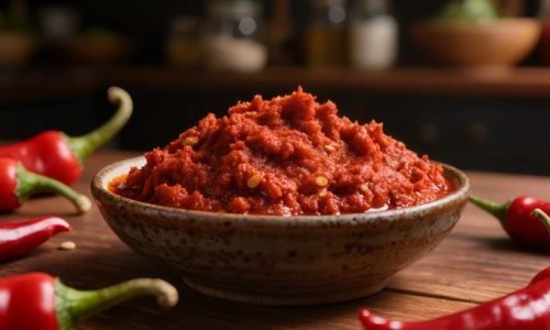 O molho Sambal Oelek é um dos condimentos picantes mais autênticos e versáteis da culinária do Sudeste Asiático.