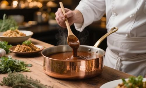 O molho Espagnole é um dos pilares da culinária clássica francesa e um dos cinco molhos-mãe da gastronomia tradicional.