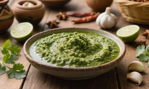 O molho de coentros é um dos condimentos mais frescos, aromáticos e versáteis da gastronomia mundial.