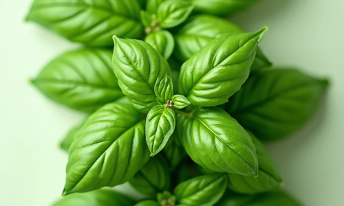 O manjericão é uma erva aromática amplamente utilizada na culinária e na medicina natural.